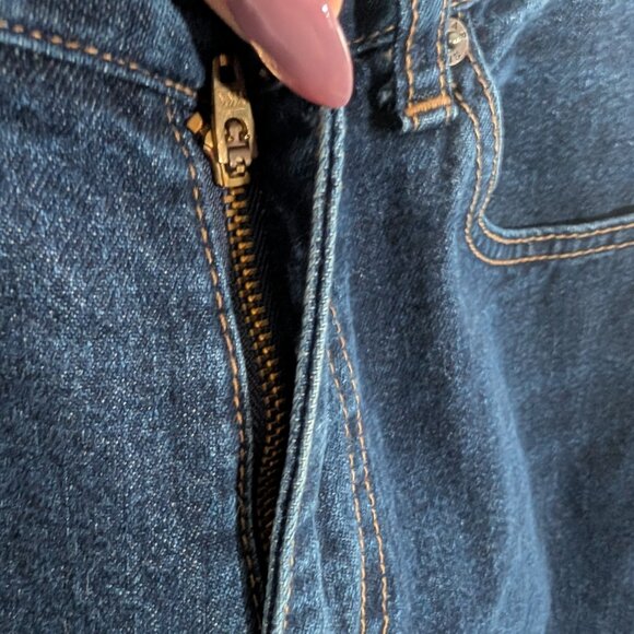 GAP Flare Jeans Dark Blue Wash Jeans 100% Size 4 Vintage Denim Y2K - Picture 6 of 8